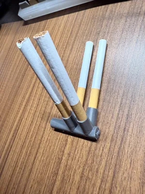 quad cigarette holder V4 cigarette holder, four cigarettes at a time, life accelerator, exercise  equipment - Free 3D Print Model
