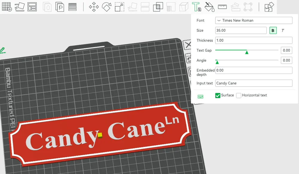 Christmas Sign - customizable text - Free 3D Print Model - MakerWorld