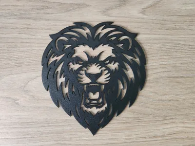 Lion wall decoration