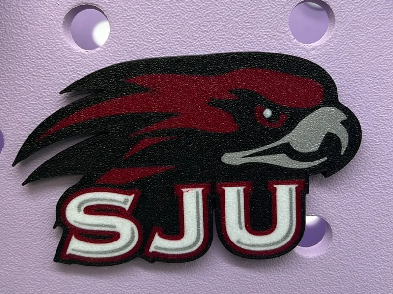 SJU St. Joseph's University Hawks Bogg Bag Charm