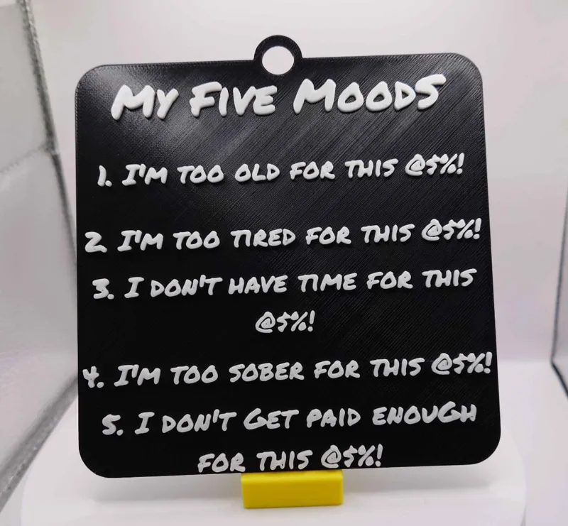 My Five Moods
