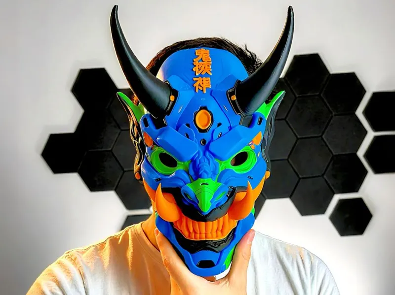 Wolf God Oni Mask