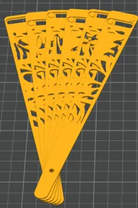 Éventail créatif imprimé en 3D (deux épaisseurs) — photo 7