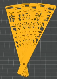 Éventail créatif imprimé en 3D (deux épaisseurs) — photo 10