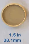1.5 inch (38.1 mm) disc
