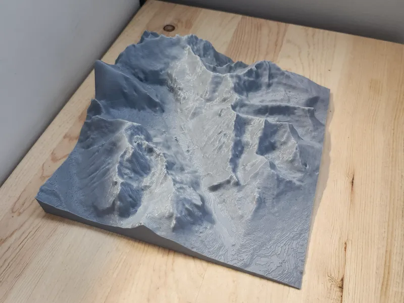 Lake Louise Topographic Model