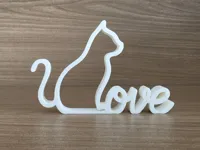 Love Cat – Sculpture décorative minimaliste — photo 3