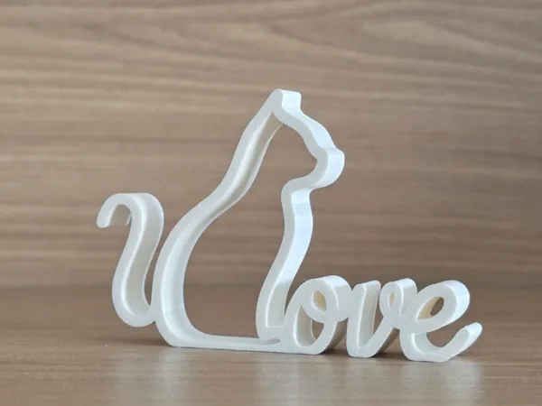 Love Cat – Sculpture décorative minimaliste