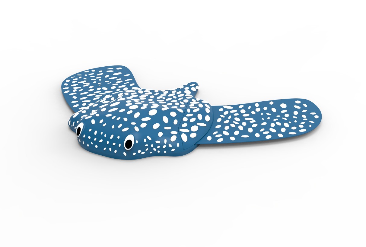 Miniatura 3 do modelo 3D Gliding Manta Ray - Just drop & GO!
