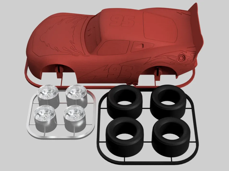 Lightning McQueen Kit Card (Disney Pixar Cars) - Free 3D Print Model ...