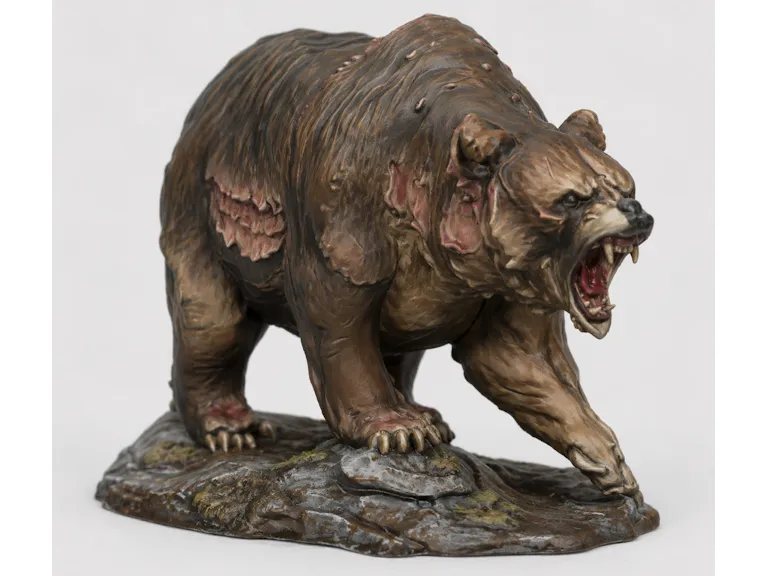 DnD Bear on Rock Terrain 