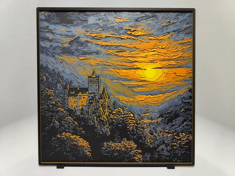 Bran Castle Sunset - Hueforge