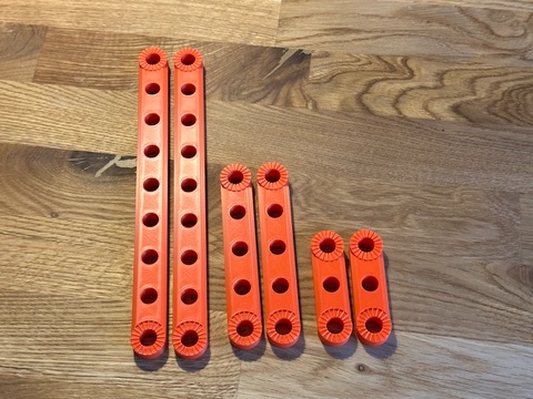 Extra Arms for Construction Toy Inspired LED Lamp