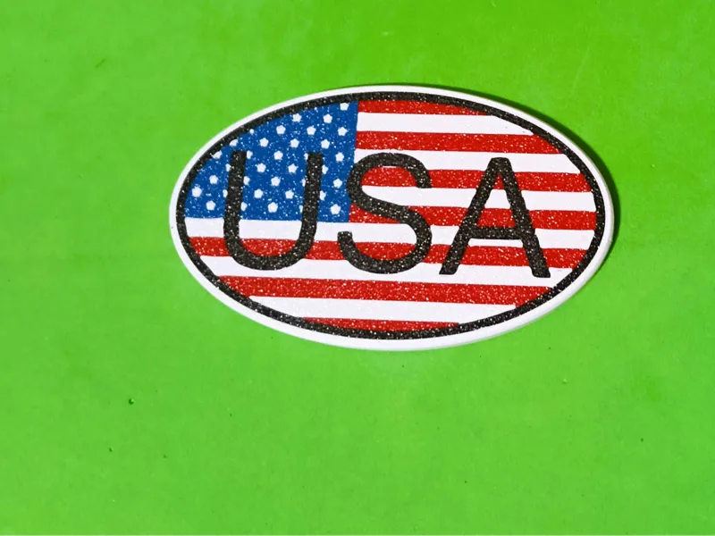 USA Car Fridge magnetic badge - Low purge/waste