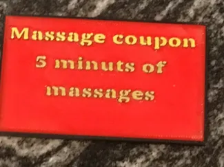 Massage Coupon