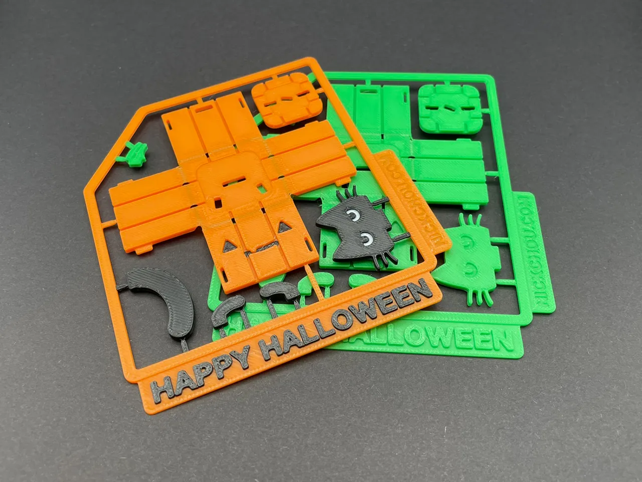 Cat in Halloween Pumpkin Card Kit view 2