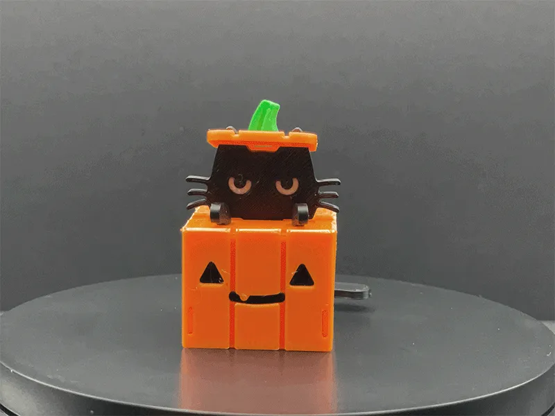 Cat in Halloween Pumpkin Card Kit view 4