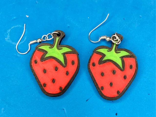 Strawberry earrings / Pendientes Fresa
