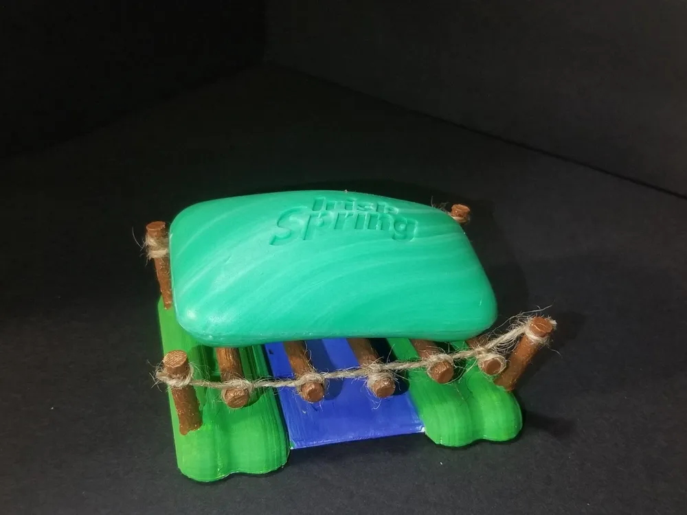 Wooden Bridge Soap Dish - Rope Bridge - Free 3D Print Model - MakerWorld
