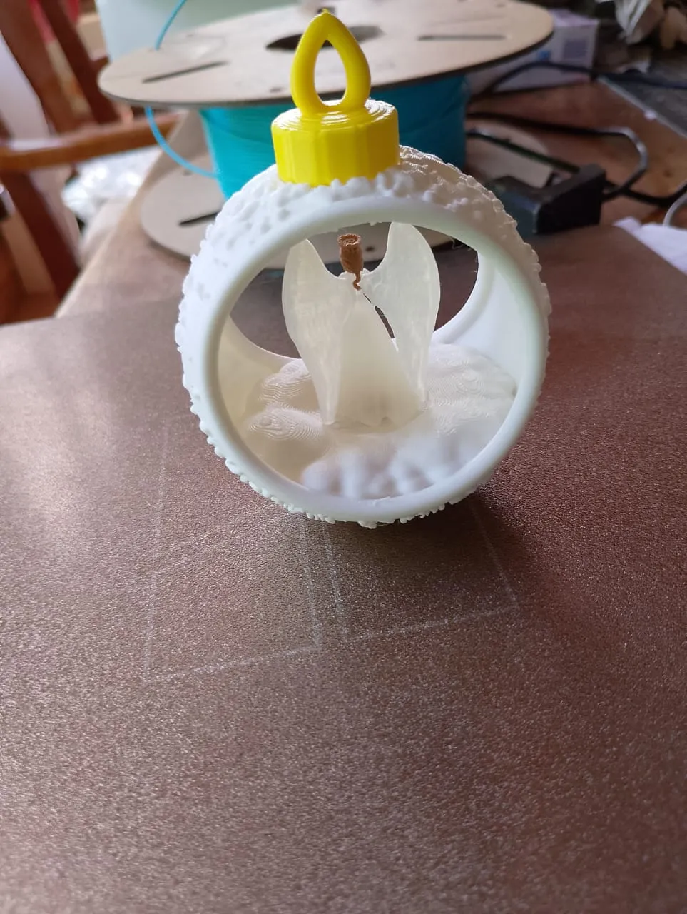 Christmas Bauble Angel 2025 - Free 3D Print Model - MakerWorld