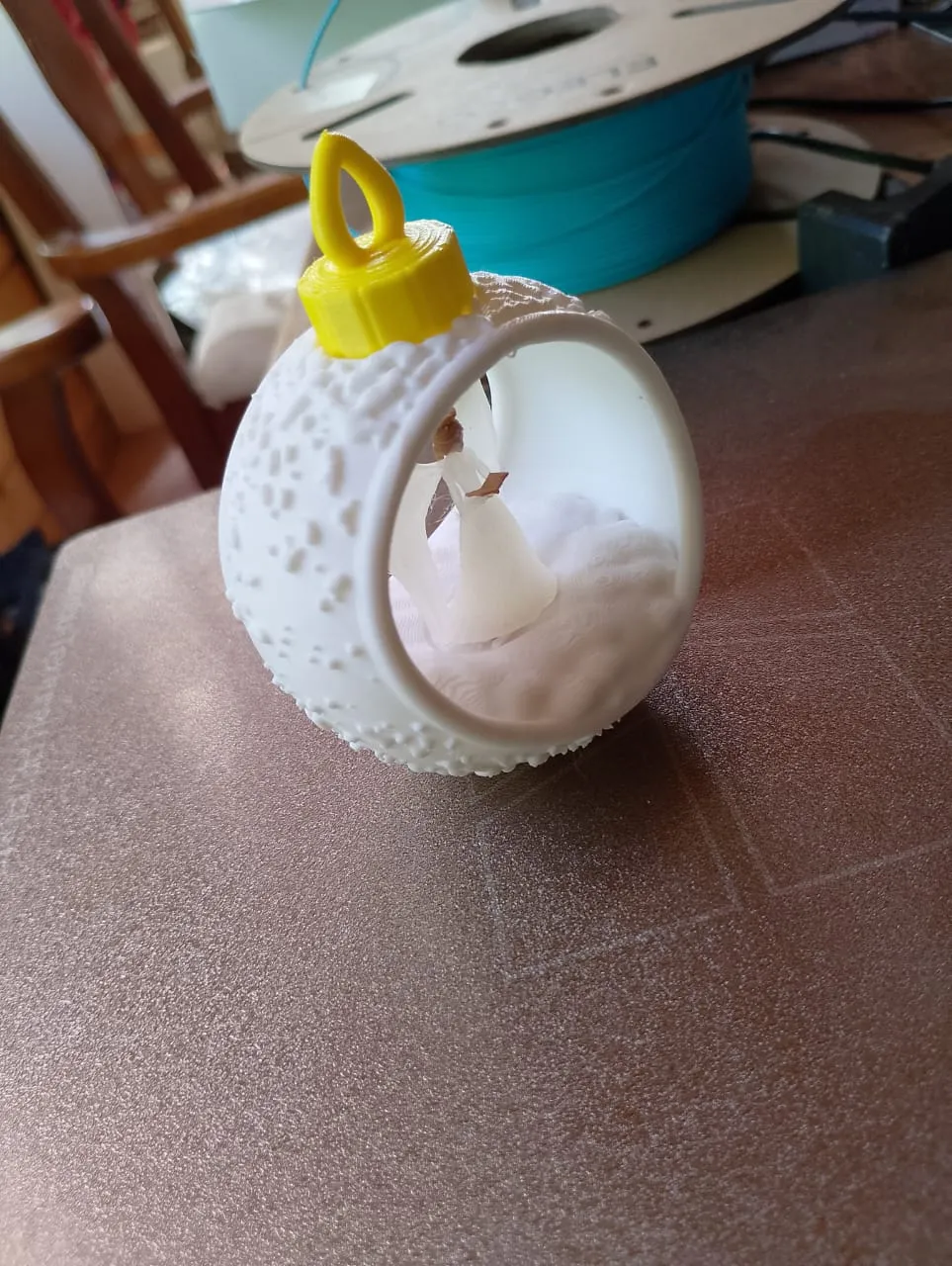 Christmas Bauble Angel 2025 - Free 3D Print Model - MakerWorld