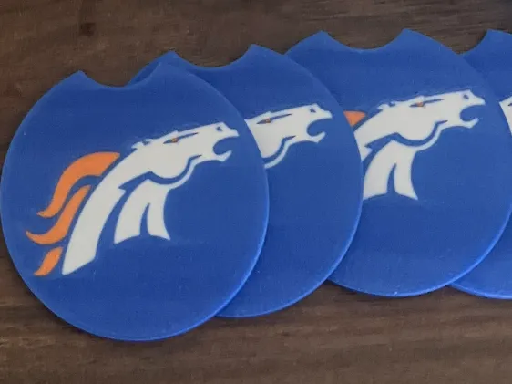 Denver Bronco Car Coaster