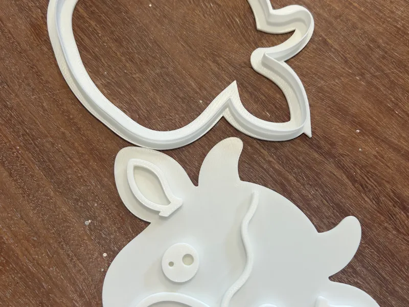 Cow head plate cutter + stamp