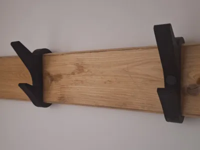 Wall-Mounted Coat Hook hanger made of picket fence