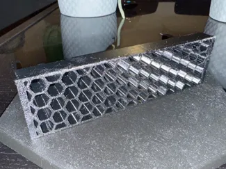 5.25" Bay Cover with Hexagon Design