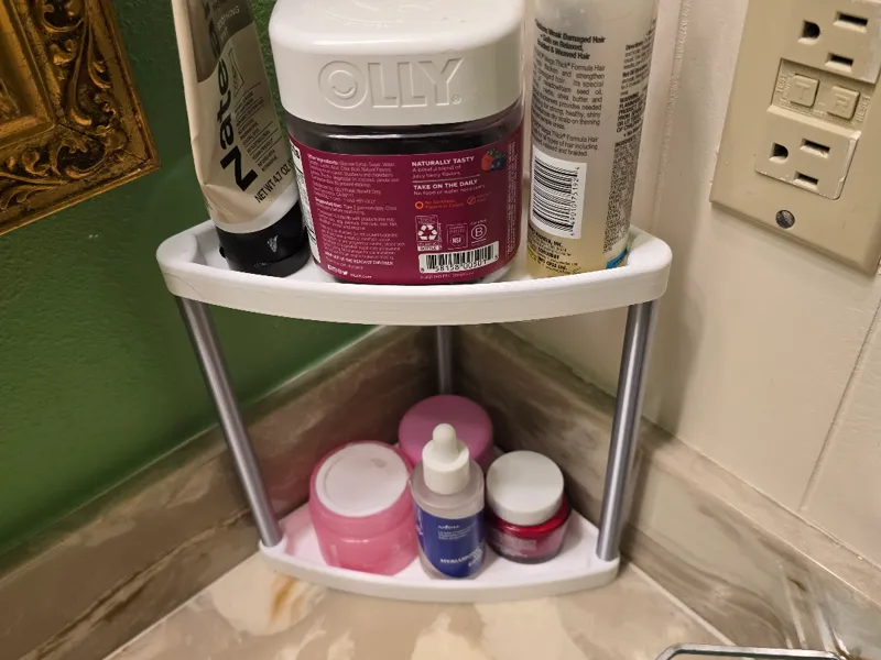 Compact Corner Shelf / Tray Organizer