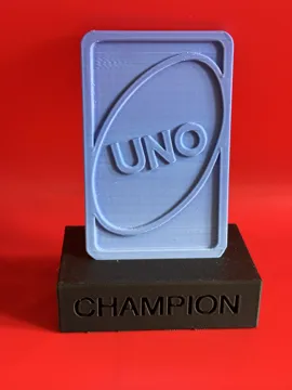 Modelo para impresión 3D: UNO Champion Trophy — vista de referencia 3