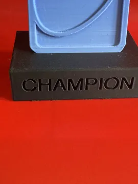 Modelo para impresión 3D: UNO Champion Trophy — vista de referencia 4