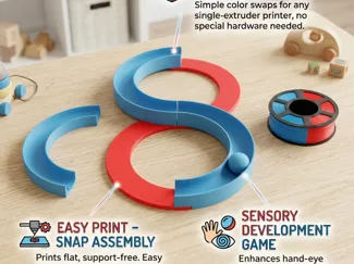 Sensory Loop - Infinite Curve Ball Maze Game