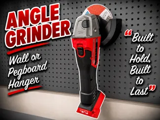 Milwaukee Angle Grinder wall or pegboard hanger