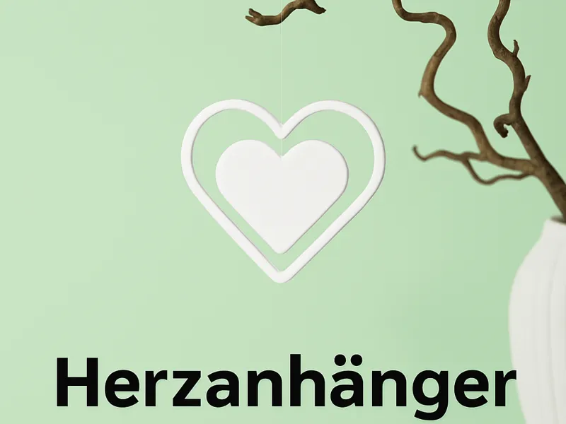 Herzanhänger - Deko 