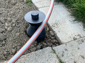 Gartenschlauch Führung