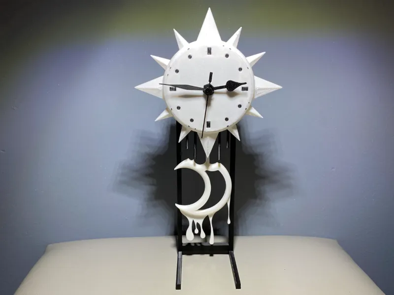 Sun Clock with Pendulum Moon
