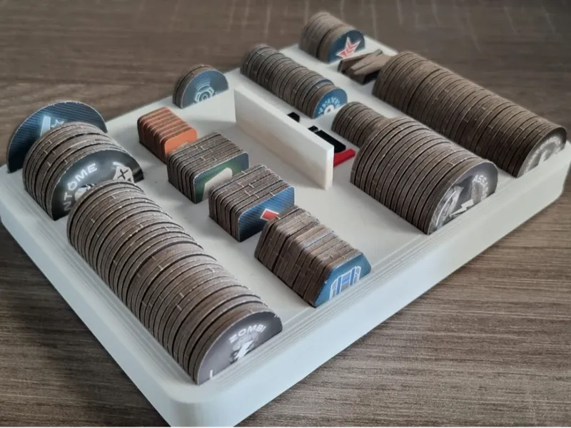 Rangement jetons pour jeu de plateau Mass Effect