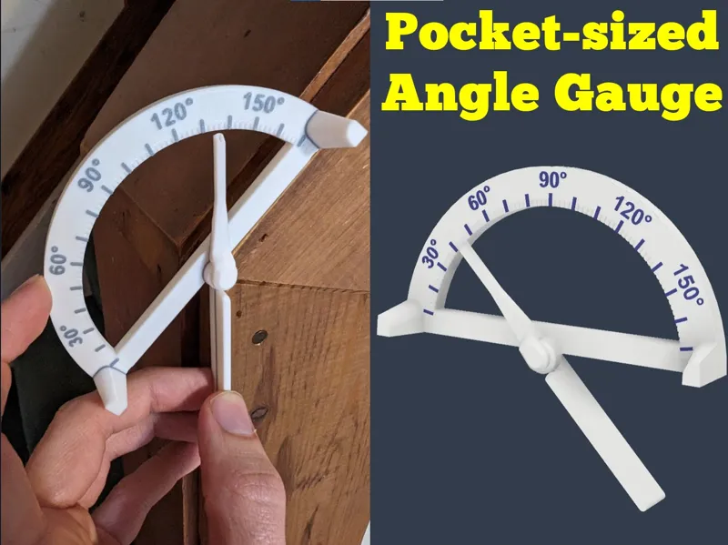 Angle Finder, Pocket Sized - Print in Place