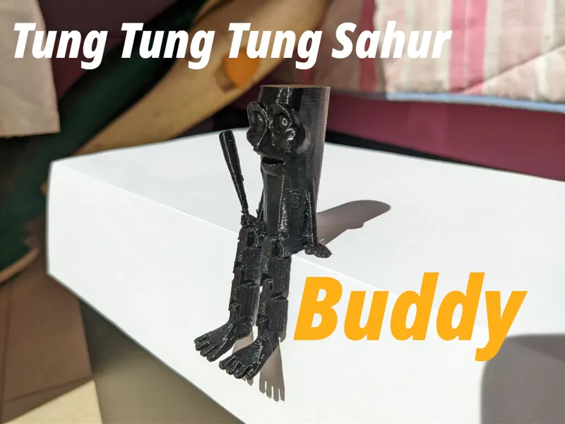 Tung Tung Tung Sahur with articulated legs Buddy