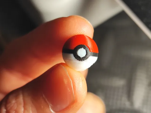 Pokeball sphere for earring or keychain