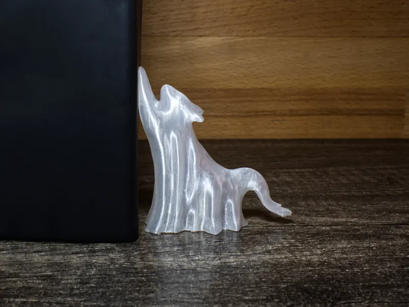 Halloween Ghost Cat Sharpening Claws