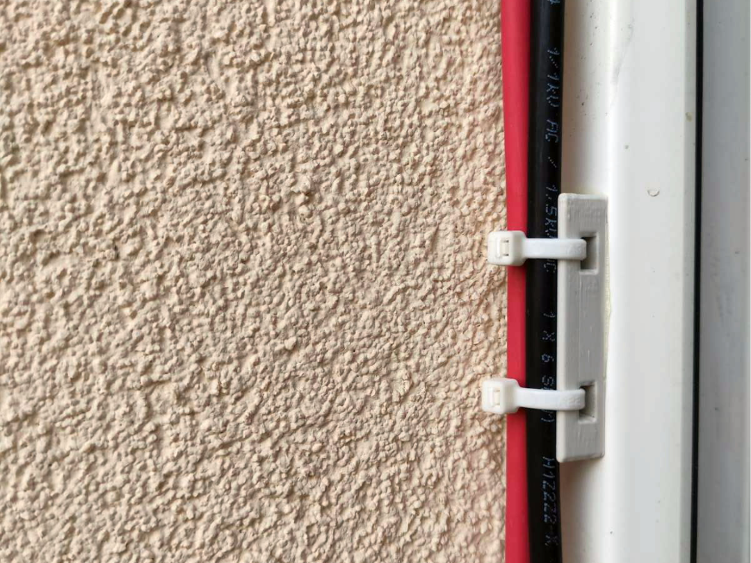 Solar cable holder