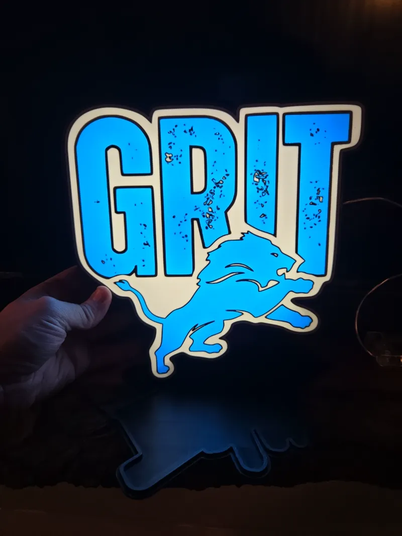 Detroit Lions Grit Box Light