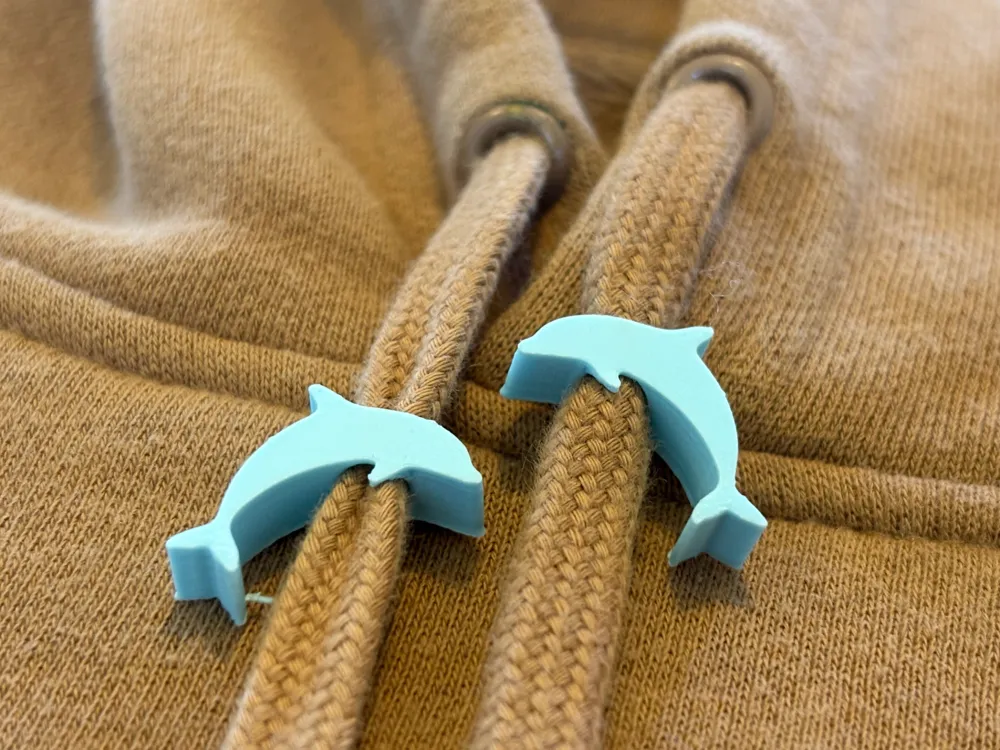 Dolphin Drawstring Beads by 3dLogic MakerWorld: Download Free 3D Models