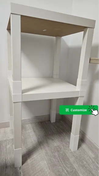 IKEA LACK riser customizable table leg extension
