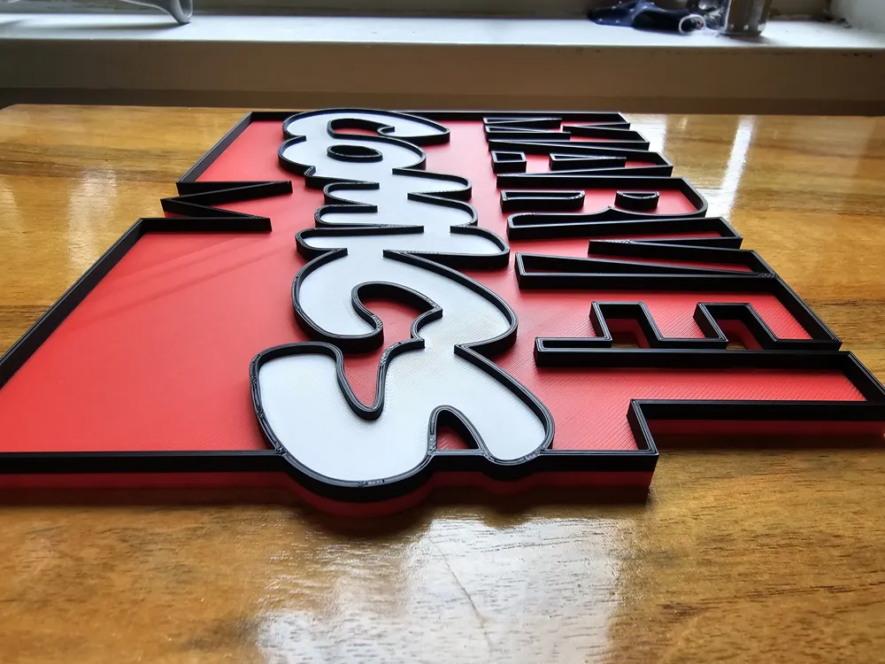 Marvel Comick Sign Marvel Comics 3D Sign by Fast3D MakerWorld: Download Free 3D Models