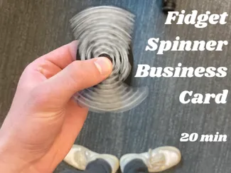 Parametric Fidget Spinner Business Card