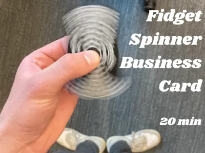 Parametric Fidget Spinner Business Card