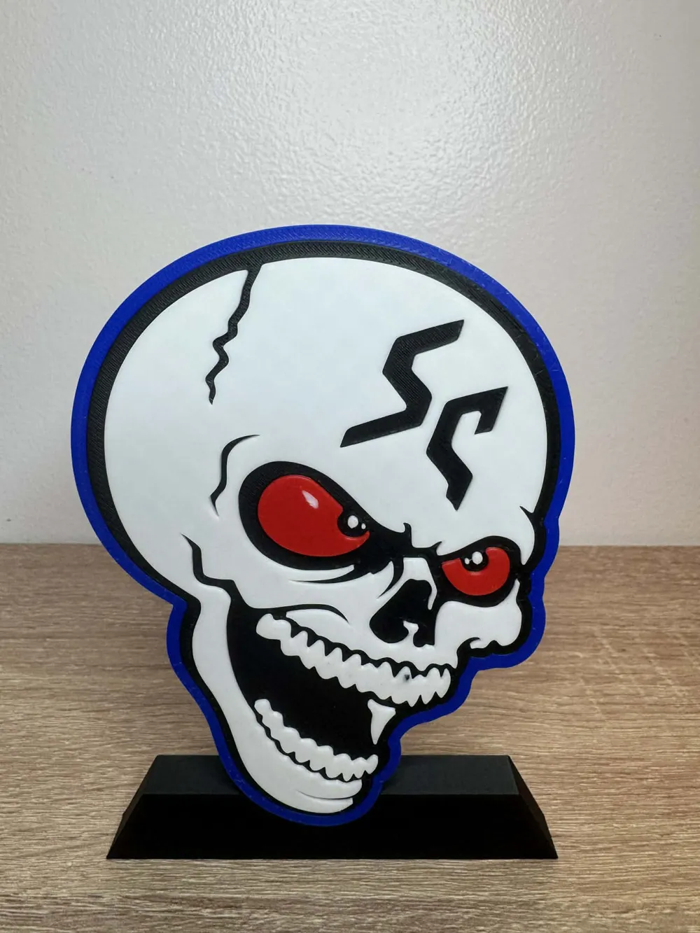 Stone Cold Steve Austin 3:16 Skull Display Stand - Free 3D Print Model ...